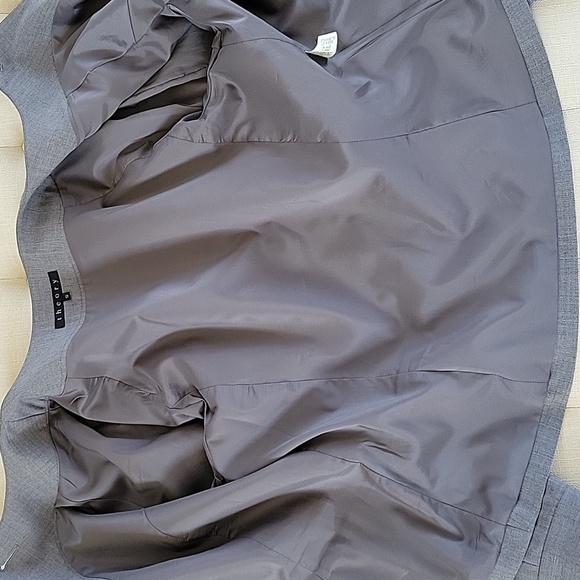 Theory Peplum Wool Blend Lined Women Size 12 Button Closure Blazer Jacket - Picture 11 of 14